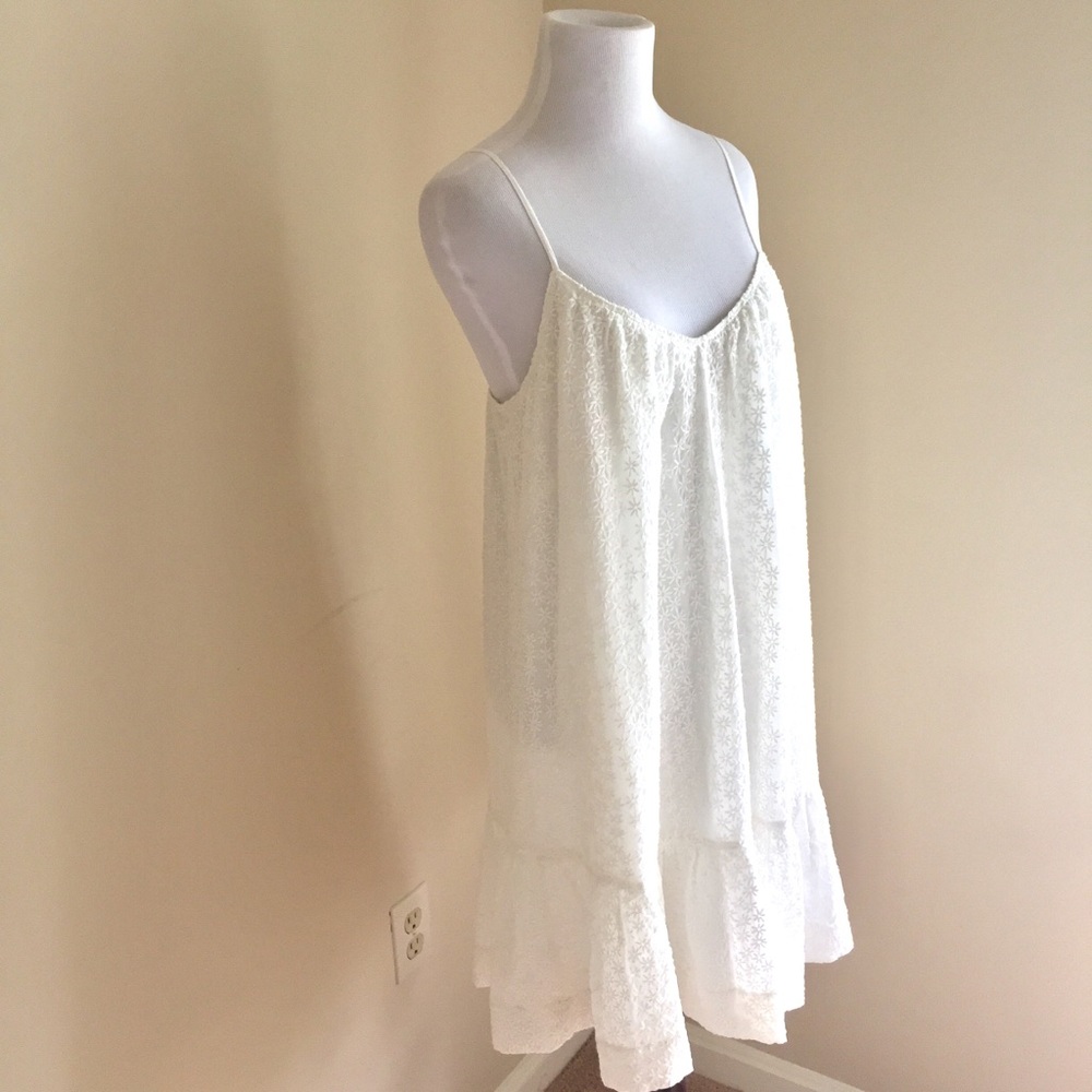 Madewell White Embroidered Daisy Dress NWOT